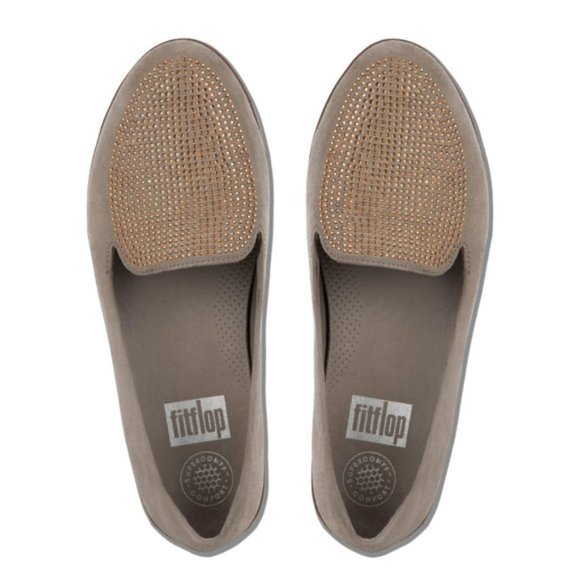 Fitflop Shoes - FitFlop Crystal Sneaker Loafer Slip On Shoes